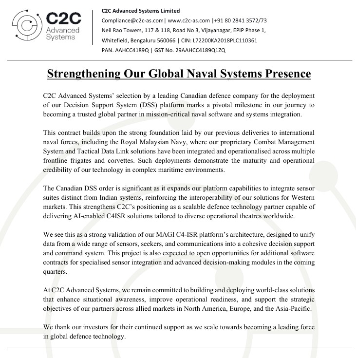 Naval System Announcement